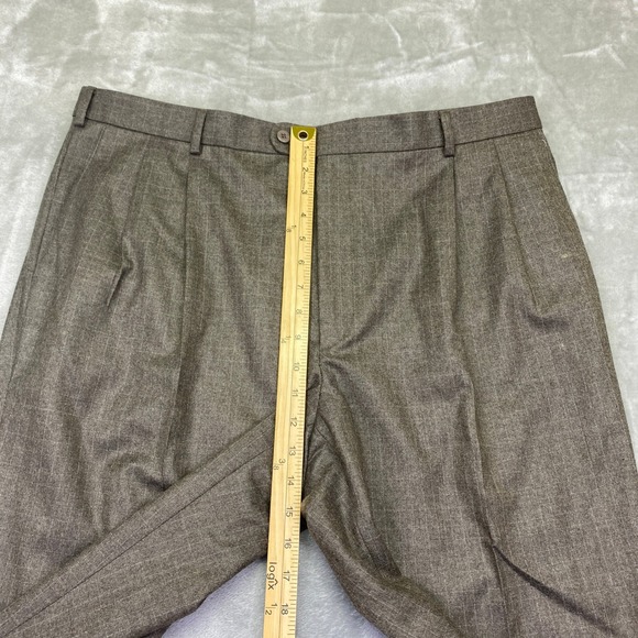 Zanella Bennett Vitale Barberis Canonico Wool Trouser Men Sz 40 Italy Super 120s - Picture 2 of 10